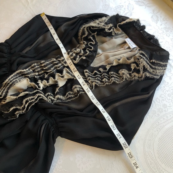 Neiman Marcus For Target Robert Rodriguez Ruffled Sleeveless Top Women’s Size L - Picture 5 of 16